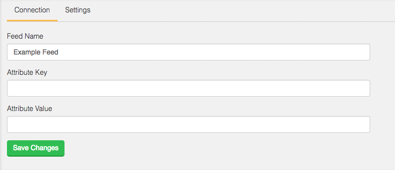 Example Feed User Fields Settings