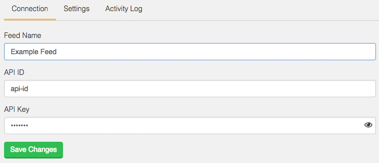 Example Feed with Credentials