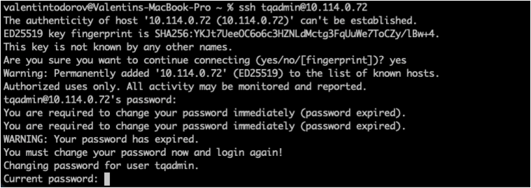 Root Password Update