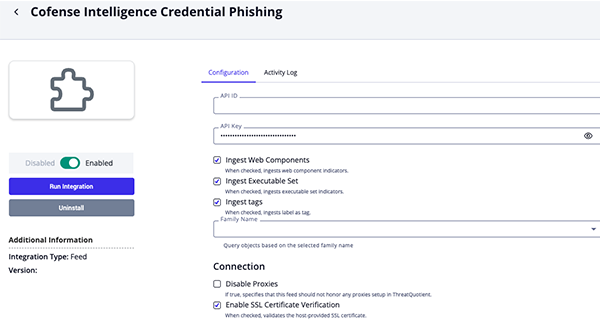 Credential Phishing Configuration Parameters