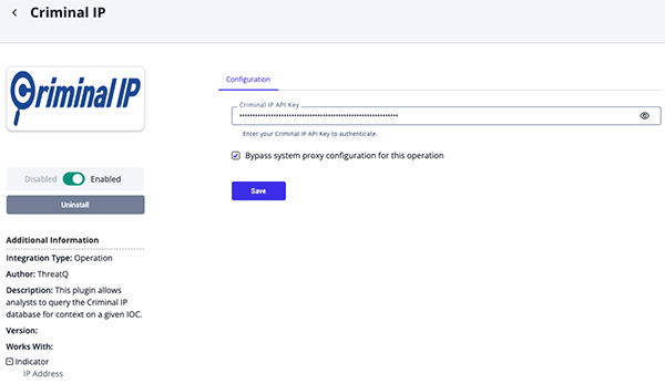 Configuration Screen Configuration Screen