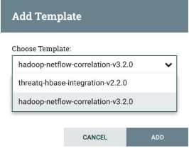 NiFi Modal - Add Template