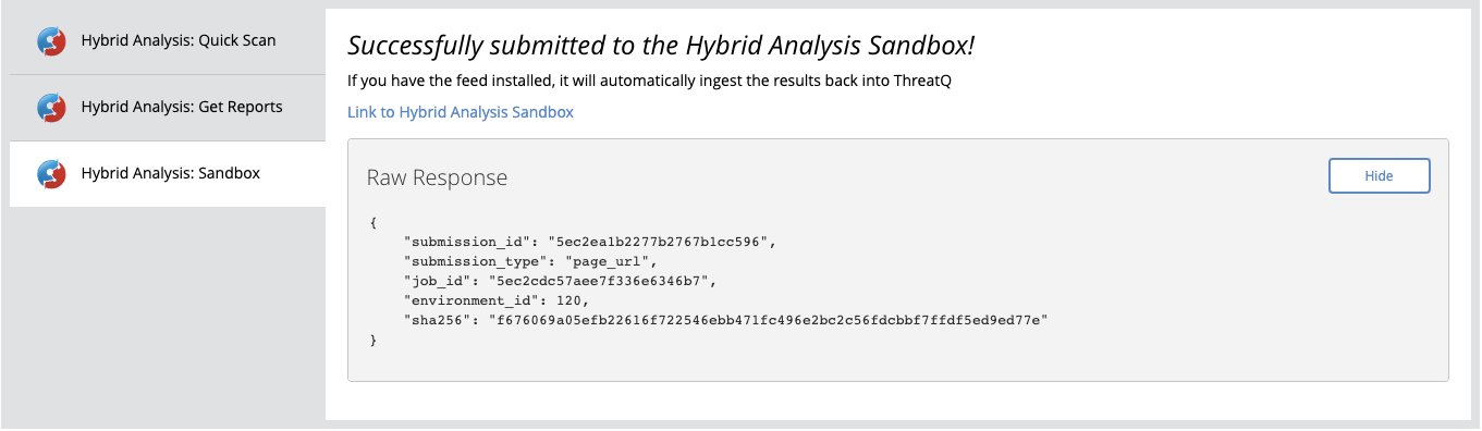 Sandbox Results Example