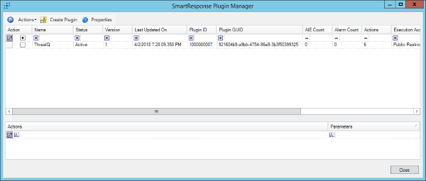 SmartResponse Plugin List Example
