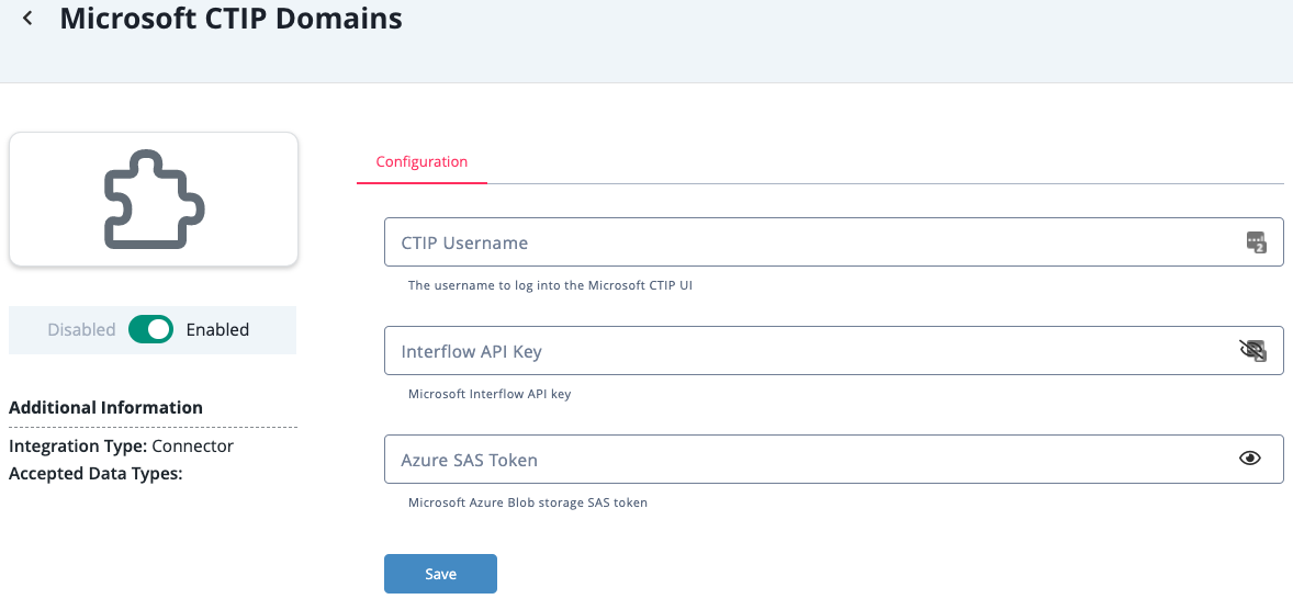 Configuration Screen