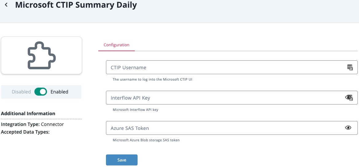Configuration Screen