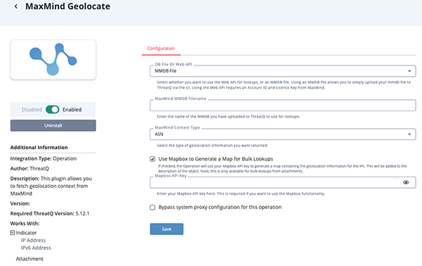 Configuration Screen