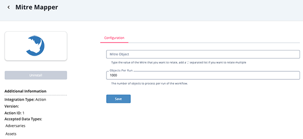 Configuration Screen