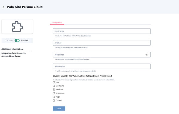 Configuration Screen