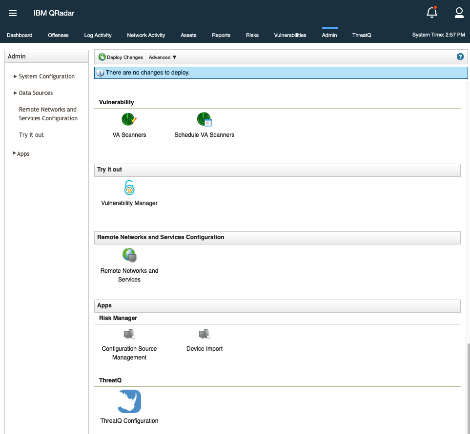 ThreatQ App Configuration Page