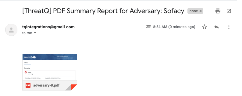 Email Notification Example
