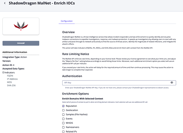 Configuration Screen