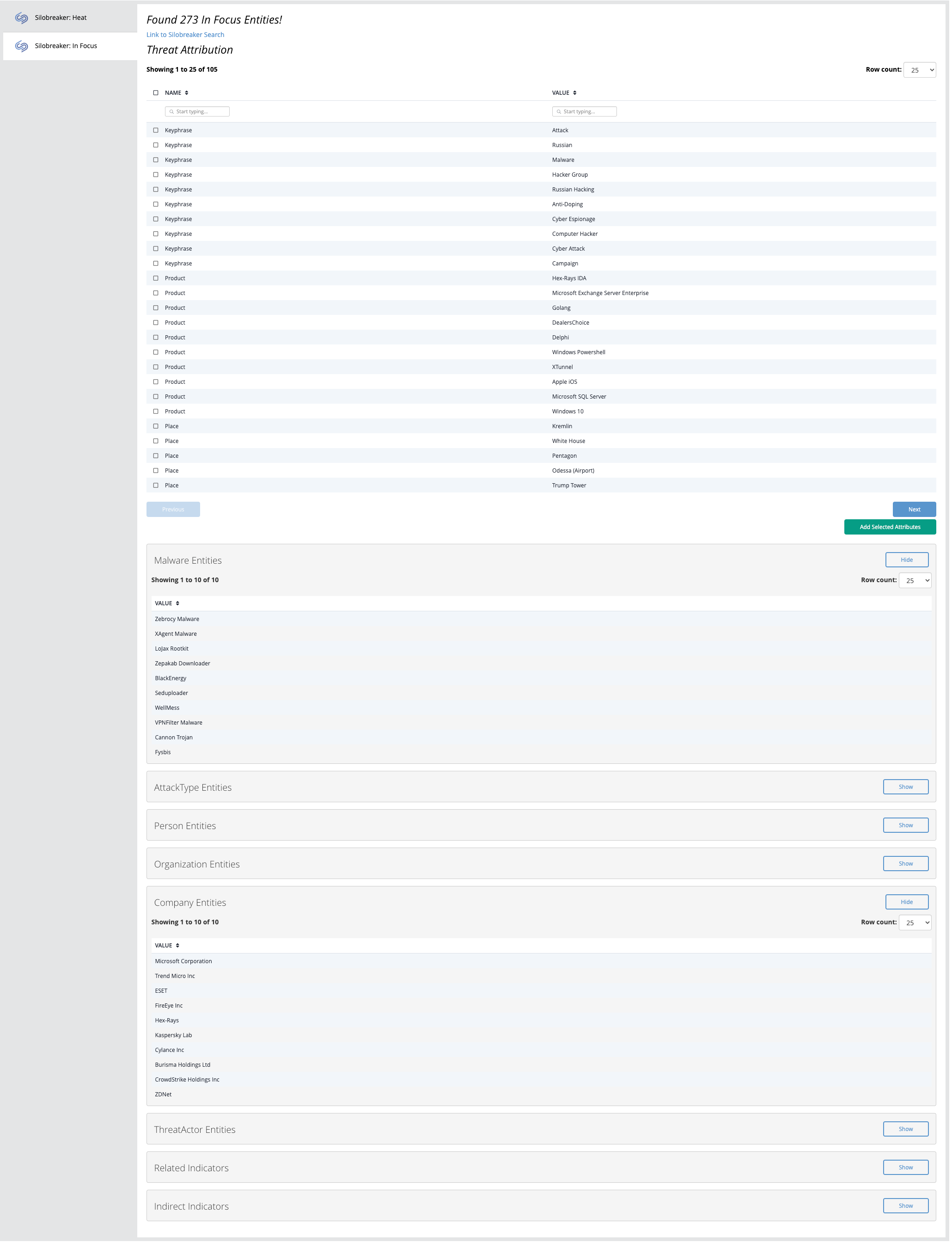 In Focus Action Result Example