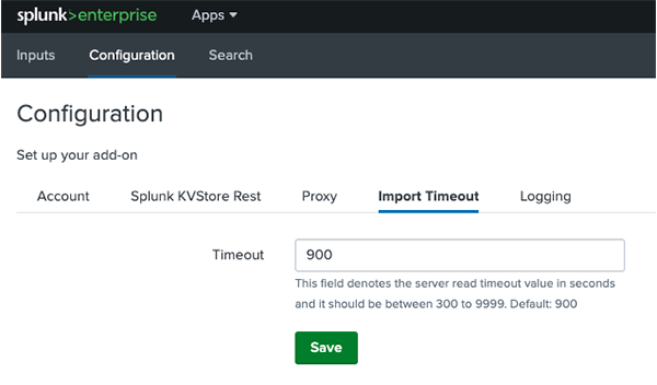 Import Timeout Screen Import Timeout Screen