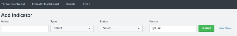 Add Indicator example