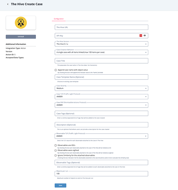 Configuration Screen