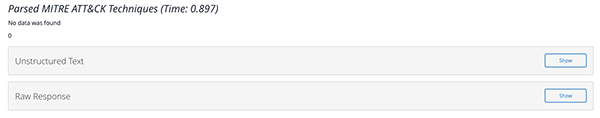 Example - Parsed MITRE ATT&CK