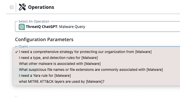 Malware Query Parameters