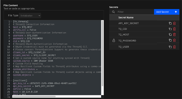 File Content screen