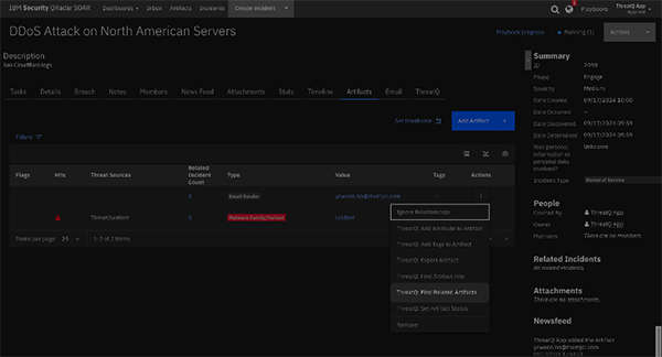 Playbook Dropdown menus