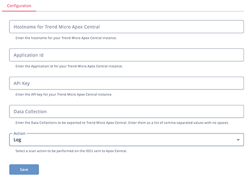 Configuration Screen