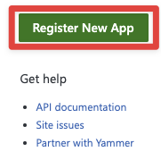 Yammer Setup - Register