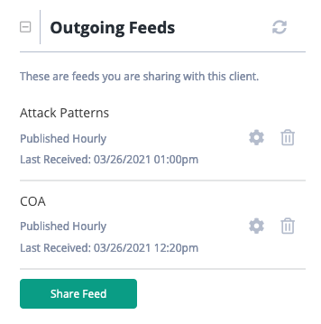 Outgoing Feeds