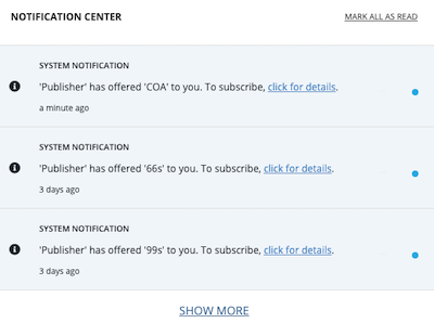 New Feed Notification