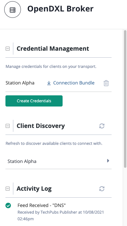 Publisher View - Data Transport