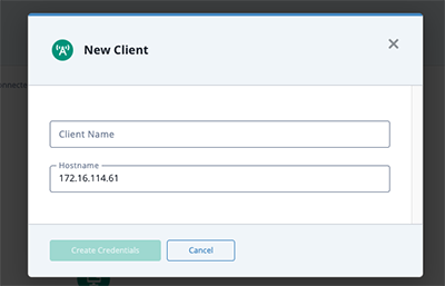 New Client Window