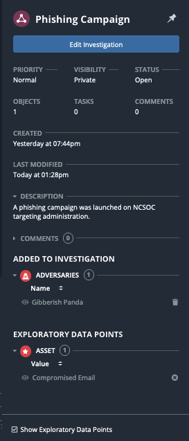 Investigation Details
