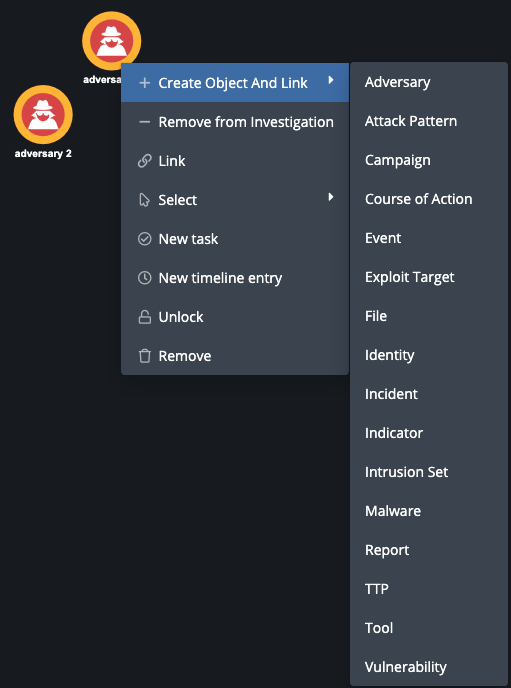 Create Object and Link