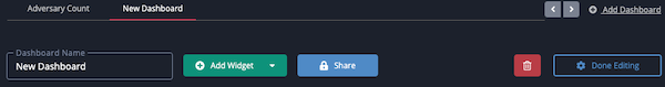 Dashboard Name Field