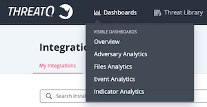 Dashboard Menu