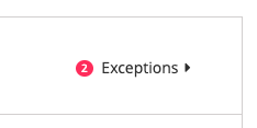 Number of Exceptions