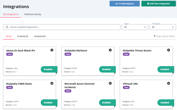 Integrations Landing Page