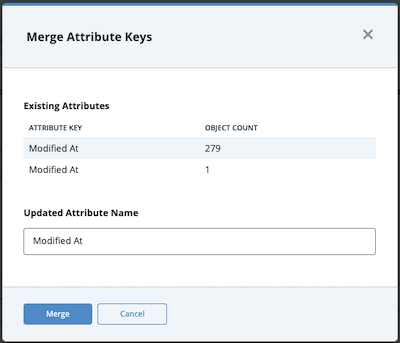Merge Attribute Keys