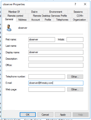 Account Properties