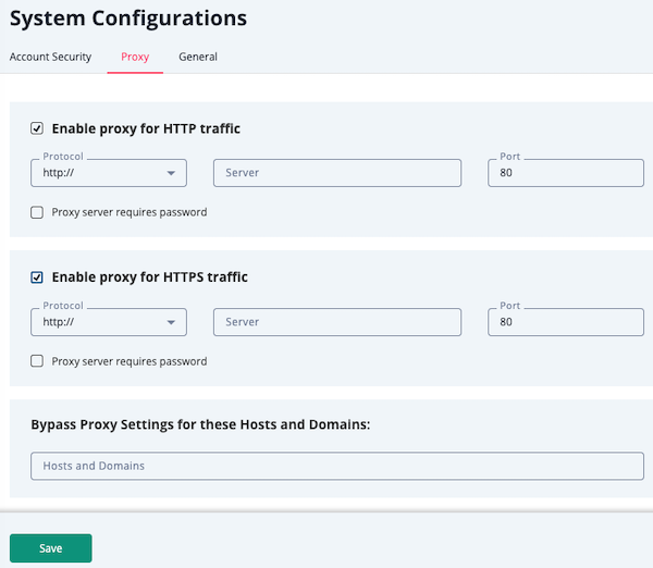 Expanded Proxy Options