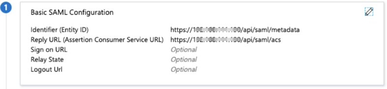Basic SAML Configuration