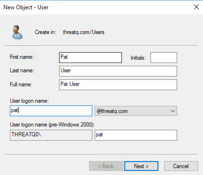 New User Details
