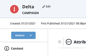 Campaign details page