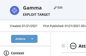 Exploit Target details page
