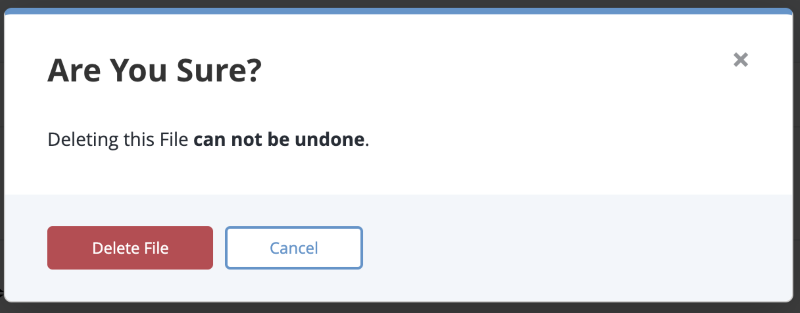 Confirmation Window