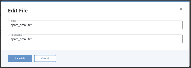 Edit File Dialog Box