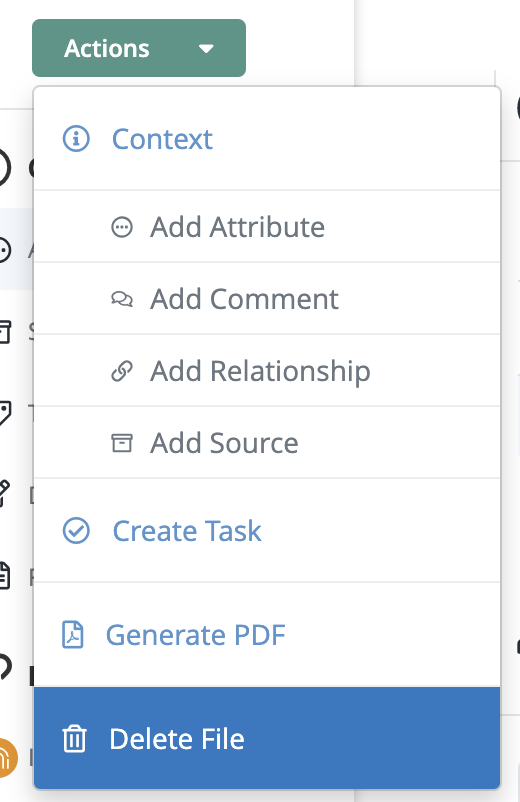 Actions - Delete File