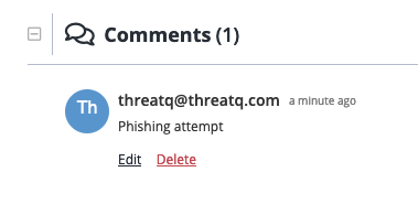Comment Example