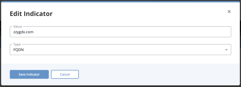 Edit Indicator Dialog box