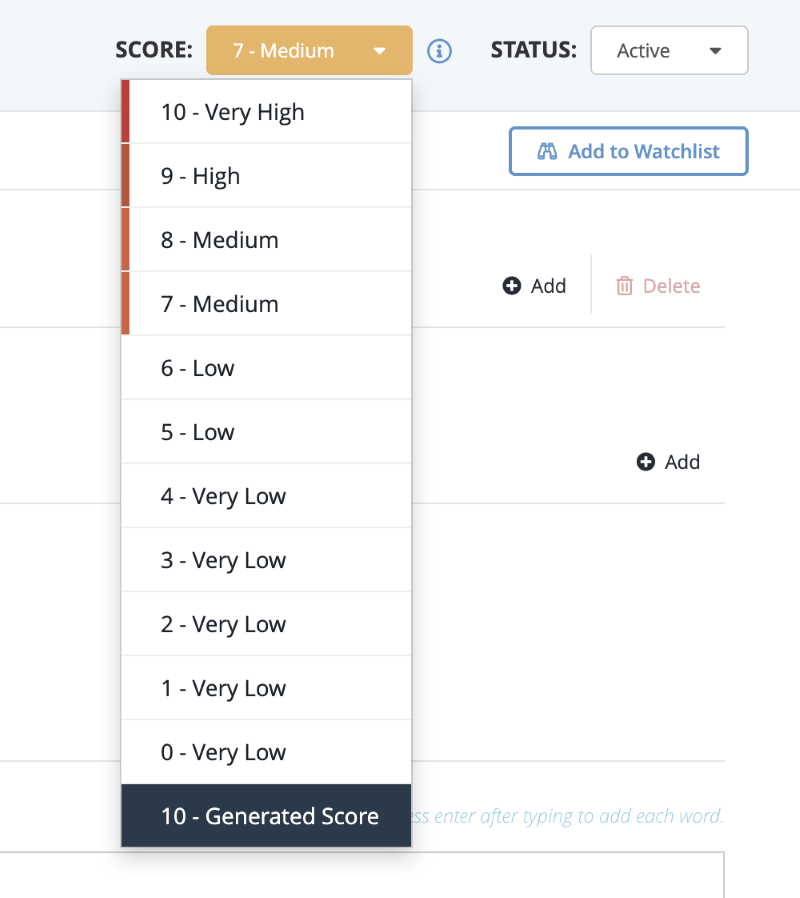 Revert to Generated Score