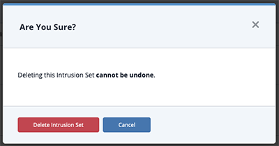 Deletion Confirmation dialog box